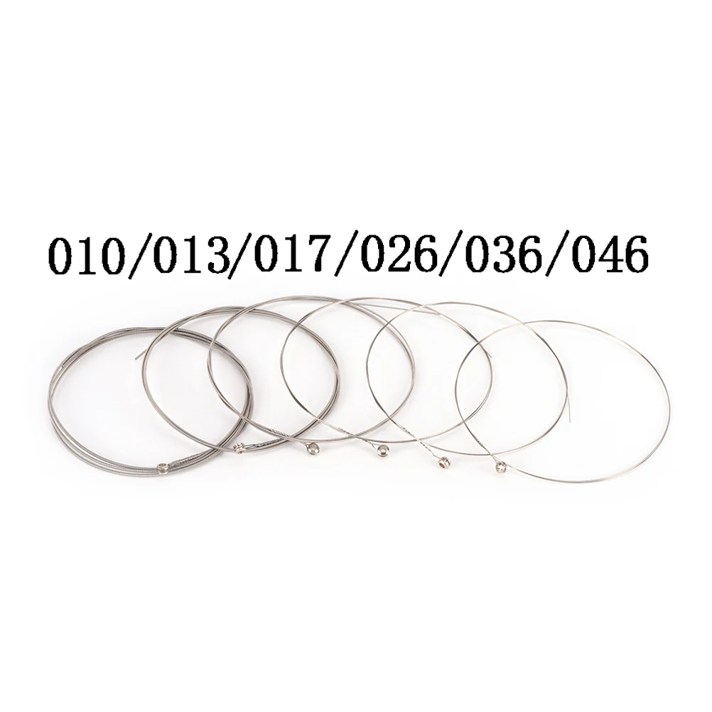 

6 Pcs/ Set Silver Acoustic Guitar String Pure Strings For Guitar Bass Parts & Accessories