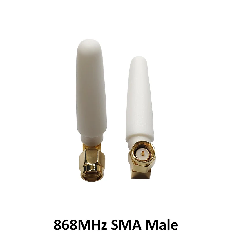GRANDWISDOM 10pcs 868mhz antenna 3dbi sma male 915mhz lora antene module lorawan ipex 1 SMA female pigtail Extension Cable