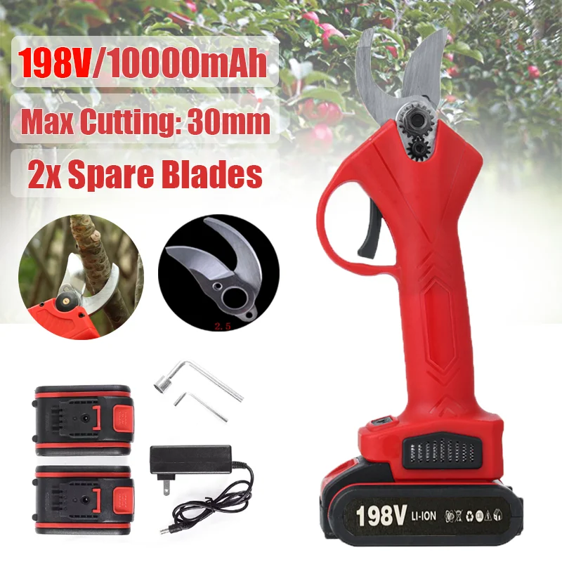 Brushless Electric Scissors Wireless Pruning Shears Rechargeable Battery Pruner Tree Garden Branches Pruning Tools Worx Battery