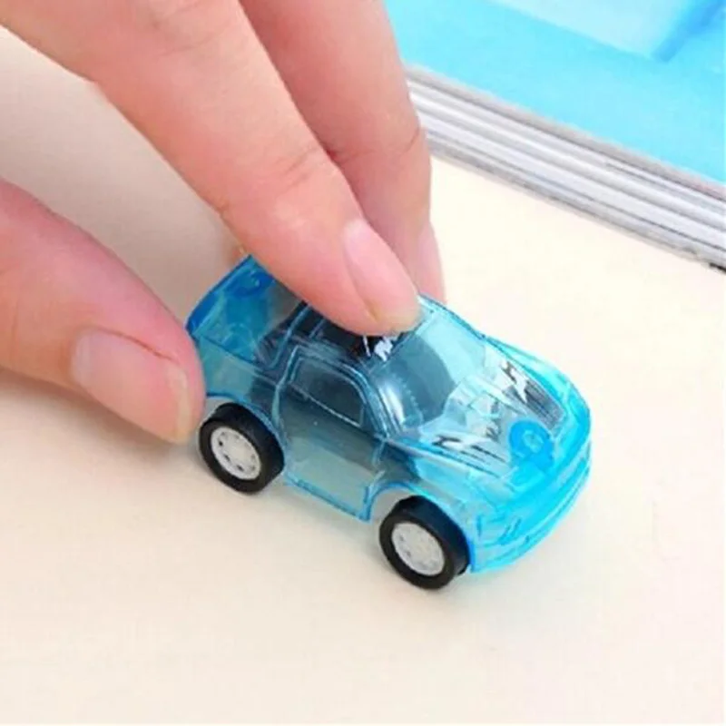 

20Pcs/lot Children 5X3 cm gifts small toys mini pull back transparent pull back car toys