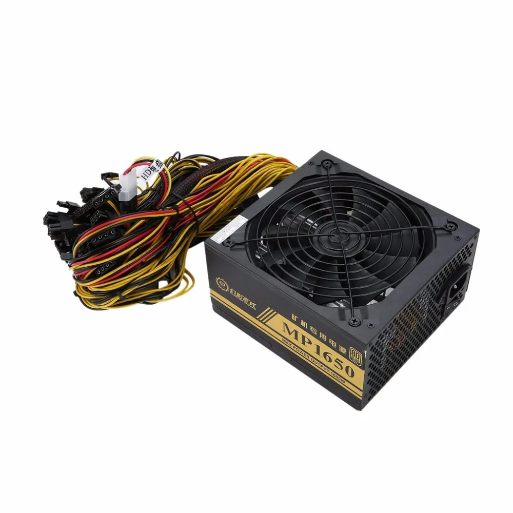 1600 Вт модульный источник питания для 6 GPU Eth Rig эфириум монета горная машина