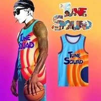 custom jersey movie space jam james 6 23 tune squad basketball jersey set sports air slam dunk sleeve shirt singlet uniform