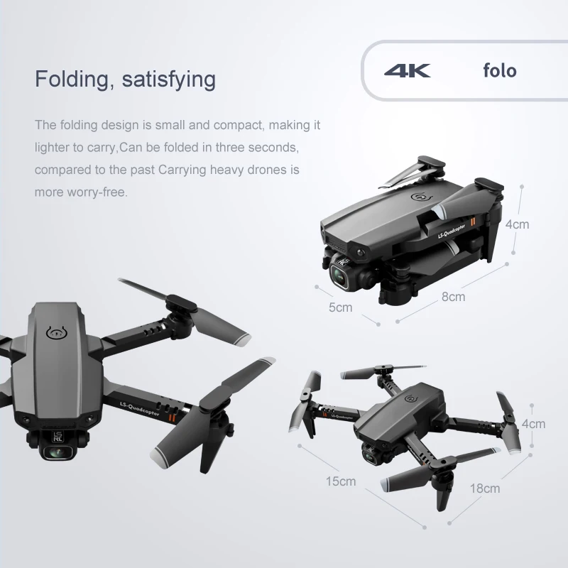 мини дрон xt6 4k 1080p с hd камерой wi fi fpv free global shipping