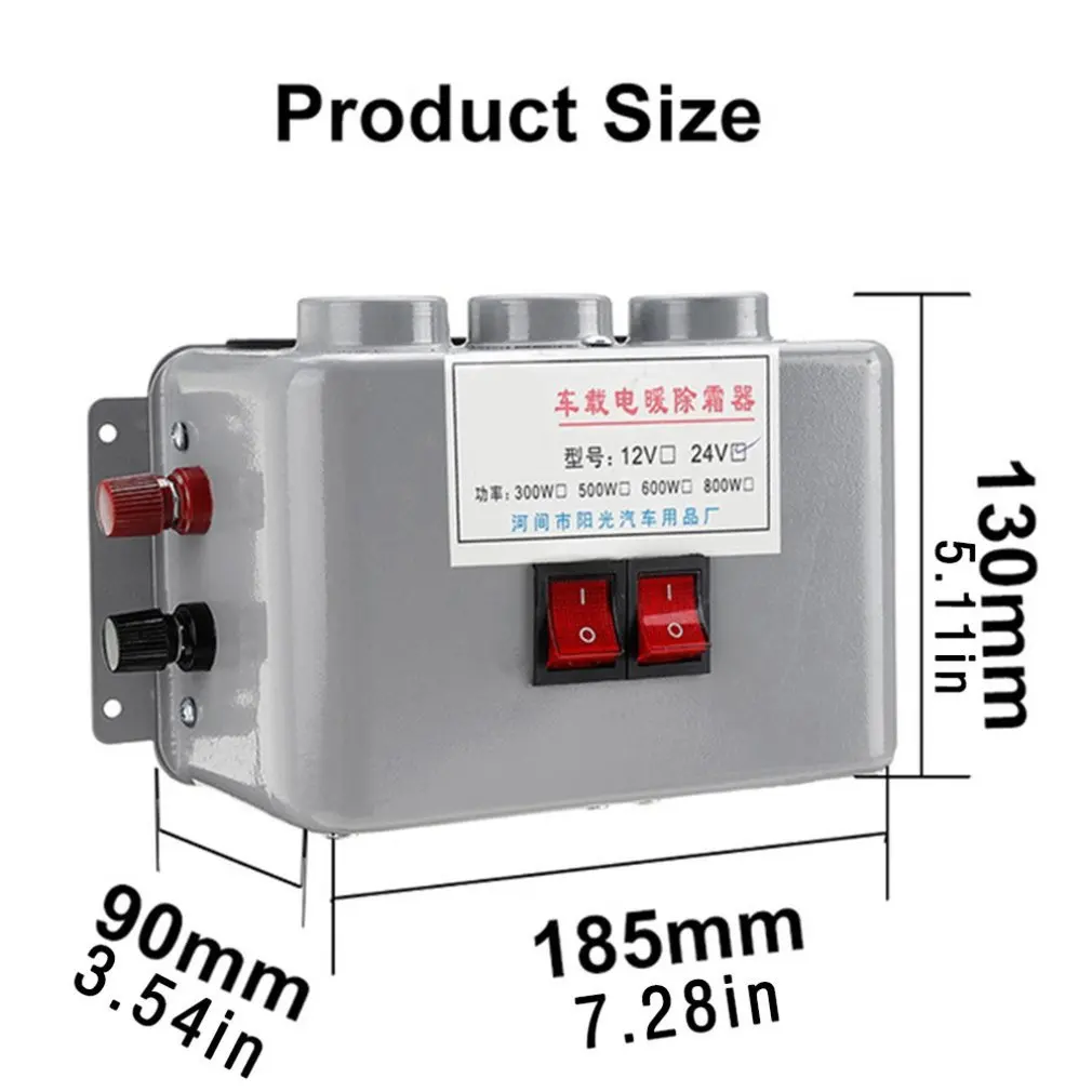 

Car Heater 12V/24V Vehicle Fan Heater Car Winter Windscreen Window Demister Car Heating Dryer Windshield Defroster