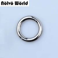 50pcs inside 58 inch 16mm polished silver o ringsdiy accessory alloy metal round edge welded o rings