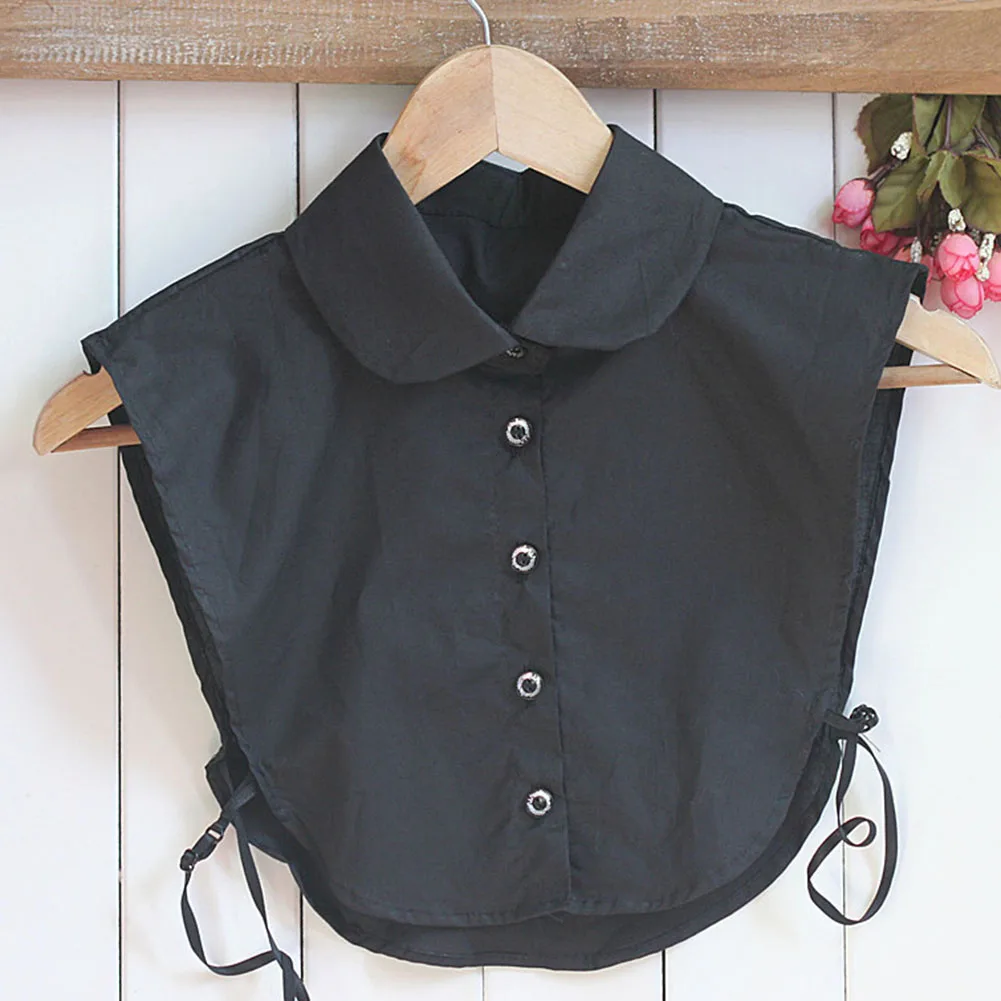 

Detachable Women Shirt Fake Collar Cotton Solid Color Lapel False Blouse Top Sweater Neckwear Ladies Clothes Accessories Gift BH