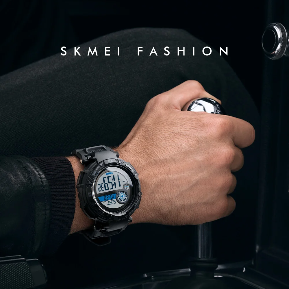 SKMEI Роскошные брендовые модные цифровые часы Buletooth светодиодный для мужчин на