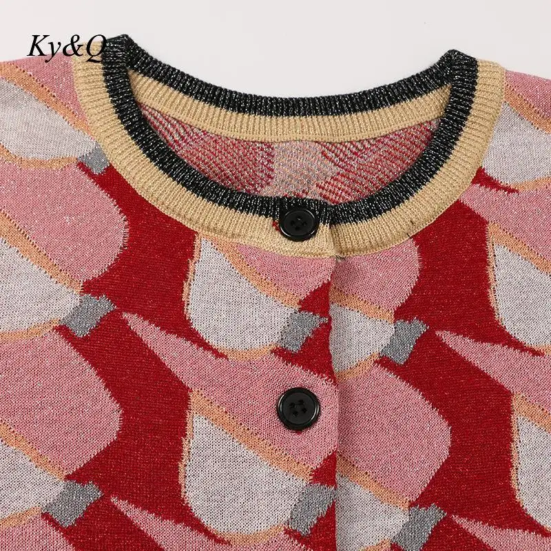 Брендовый дизайн 2019 Женское пальто милый зимний Кардиган с круглым вырезом и