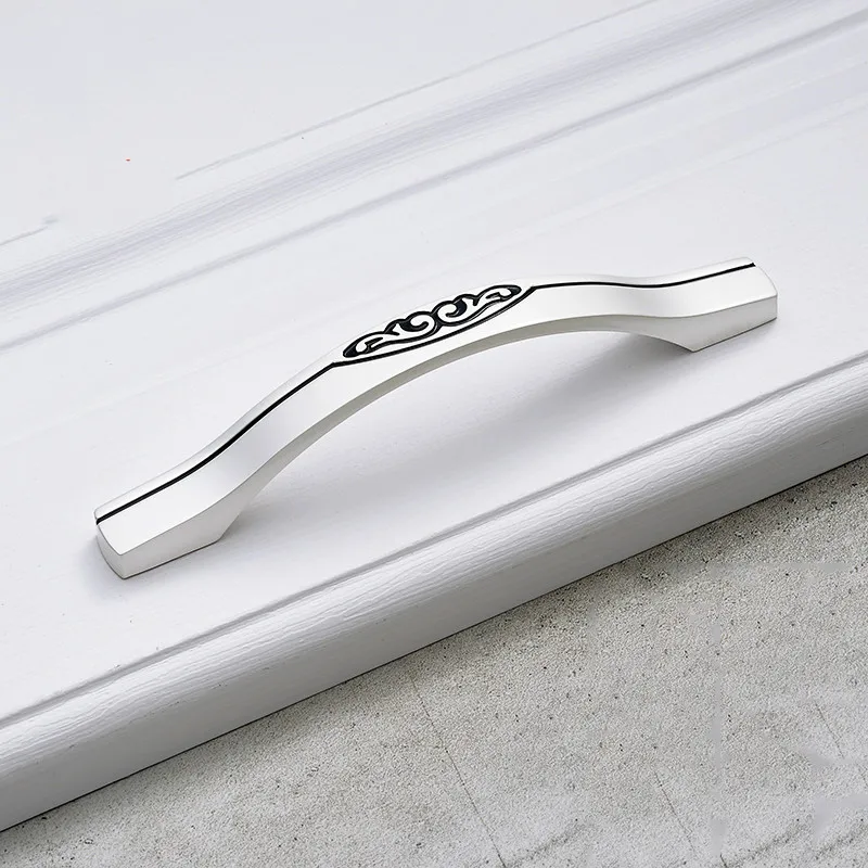 Цинковый сплав однотонная современная модная искусственная рукоятка для шкафа с