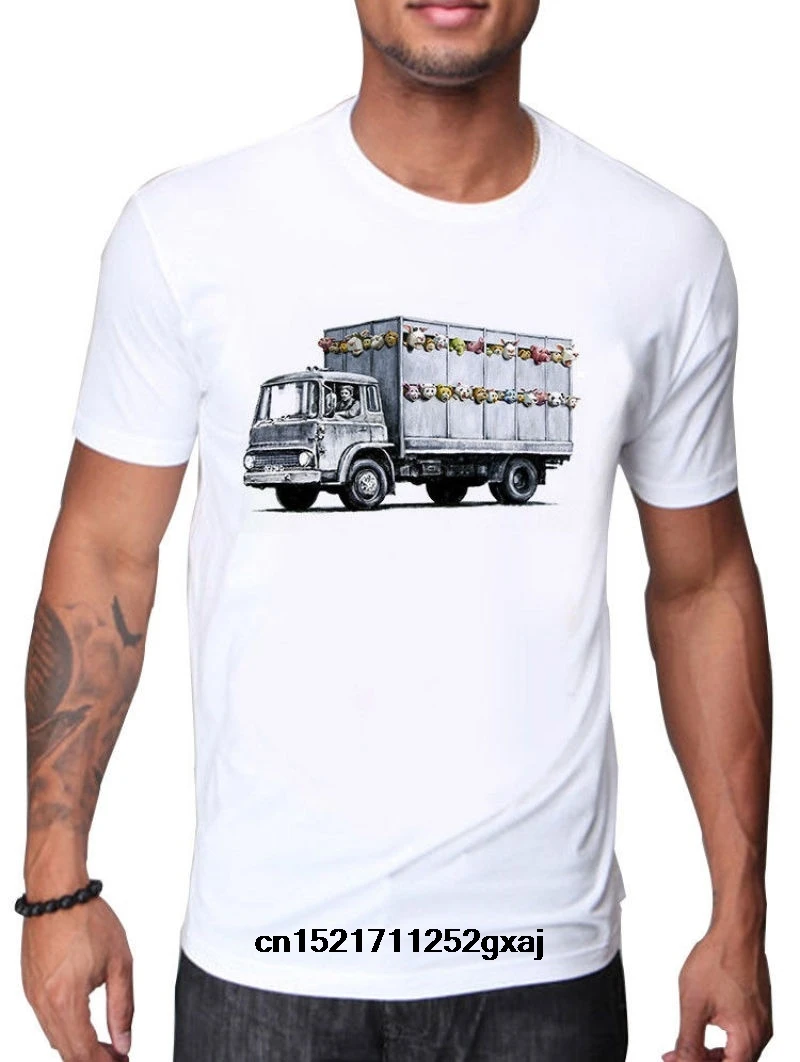 Мужская футболка Бэнкси латтест работы в Nyc по имени сирены ягненка дизайн