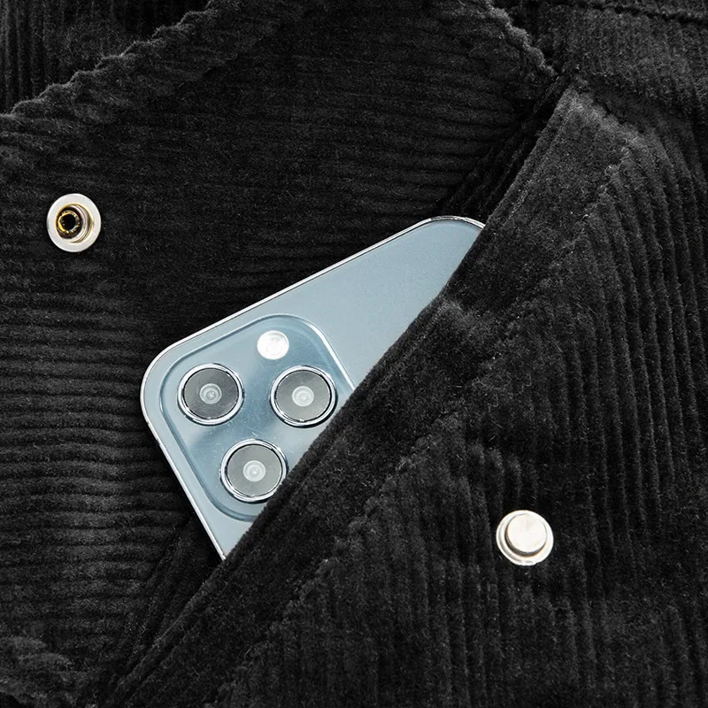 Новинка Вельветовая куртка для осени и зимы мужская хлопковая с лацканами