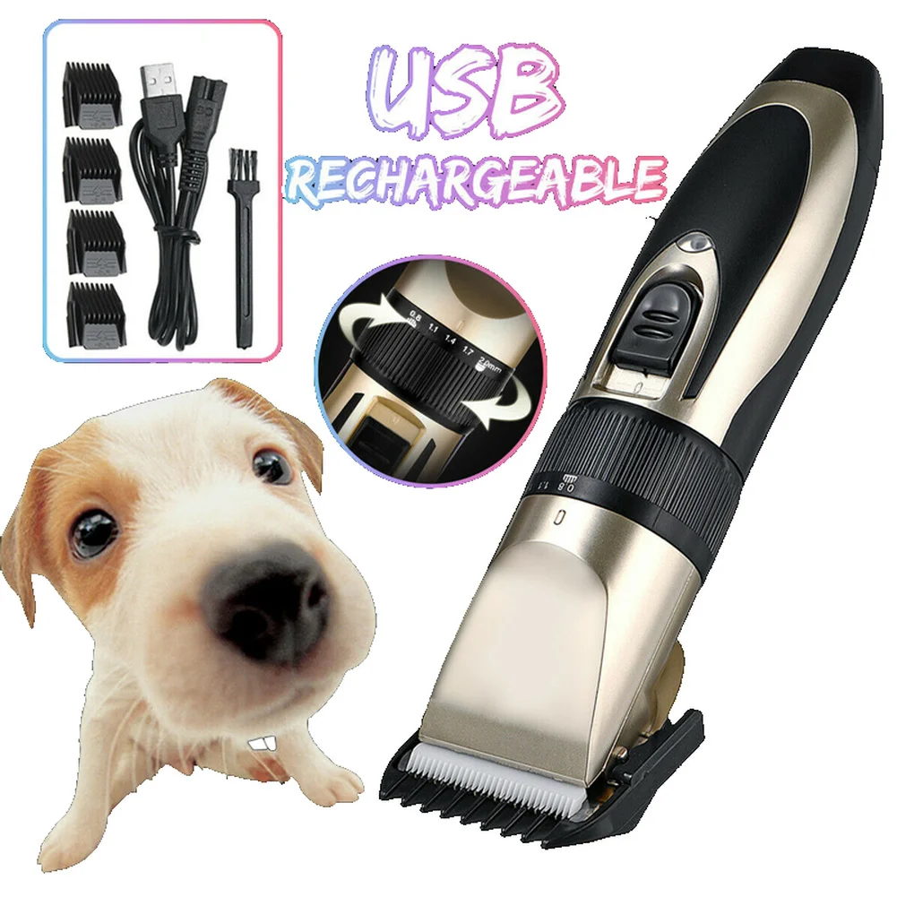 Электрическая машинка для стрижки домашних животных триммер собак и кошек