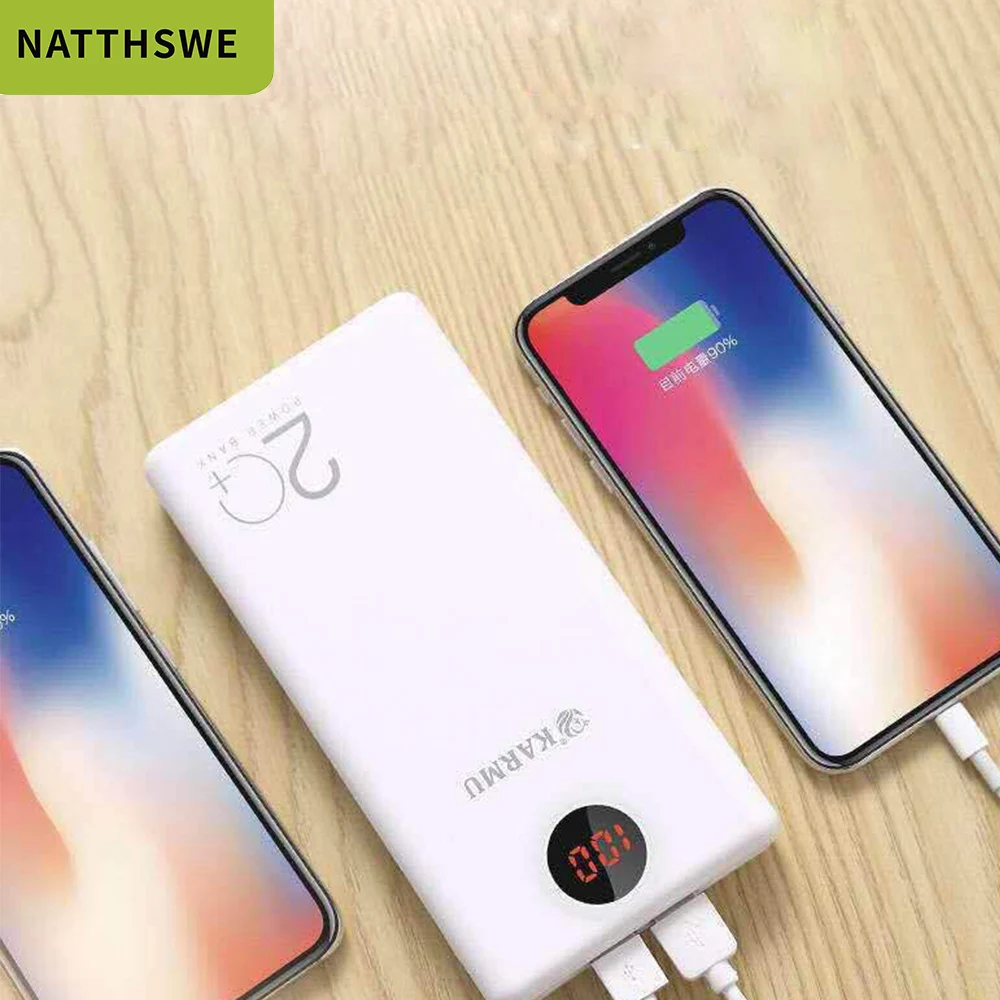 NATTHSWE внешний аккумулятор 20000 мАч для iPhone samsung huawei type C PD Быстрая зарядка + быстрая 3 0