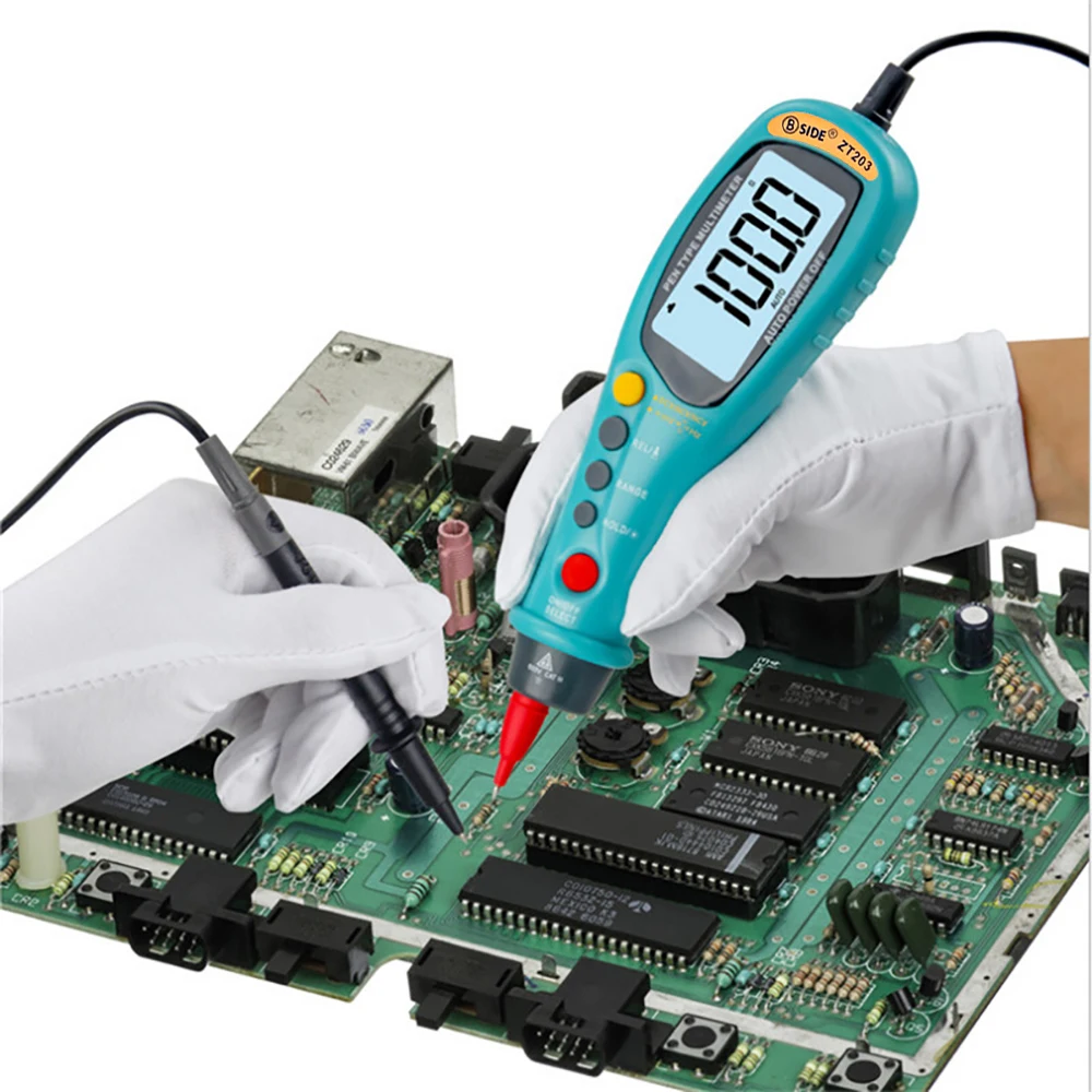 Цифровой мультиметр BSIDE в виде ручки автомобильный вольтметр с автоматическим