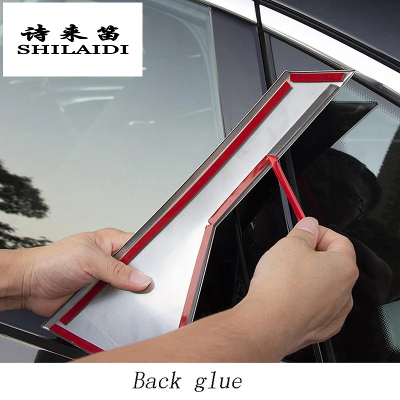 Стайлинг автомобиля Окно B-столбы Декоративные Чехлы наклейки панель из