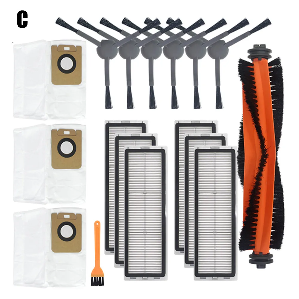 

Vacuum Cleaner Filter Side Brush Roller Brush Dust Bag Cleaning Brush For Dreame Bot Z10 Pro L10 Plus Robotic Vacuum Cleaner