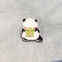 cute animal brooch pin panda back brooch badges gifts clothing lapel schoolbag knapsack decoration accessories