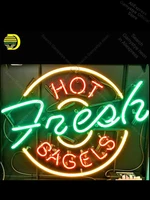 neon light signs for hot fresh bagels neon bulbs sign lamparas de neon neon garage lights vintage garage lighting arcade sign