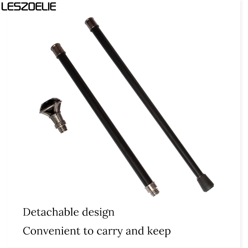 Темный стиль Человек Черный Кристалл ходьба трость человек Бриллиантовая ручка