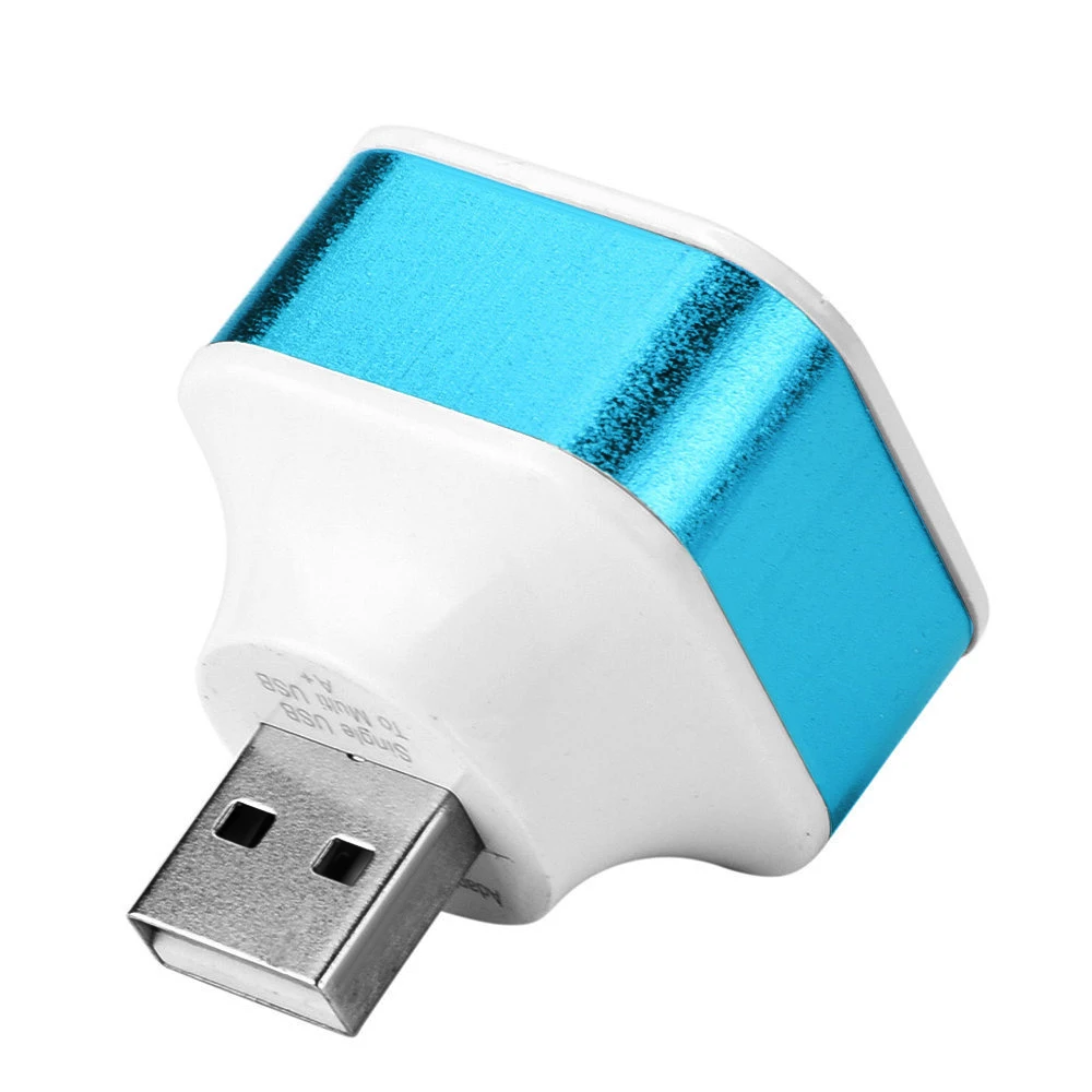 Высокоскоростной 3-портовый портативный концентратор USB 2 0 алюминиевый сплав +