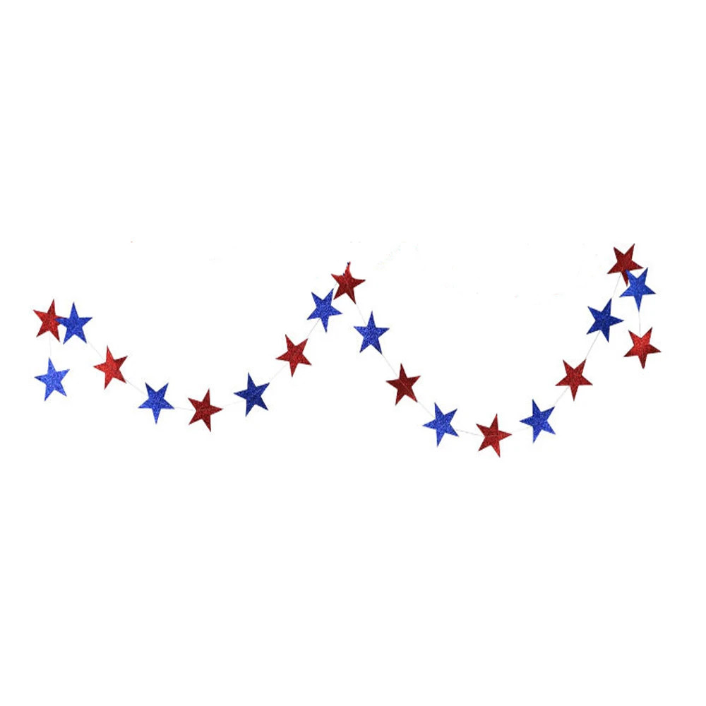 37 шт. патриотические украшения День независимости США синие красные и белые