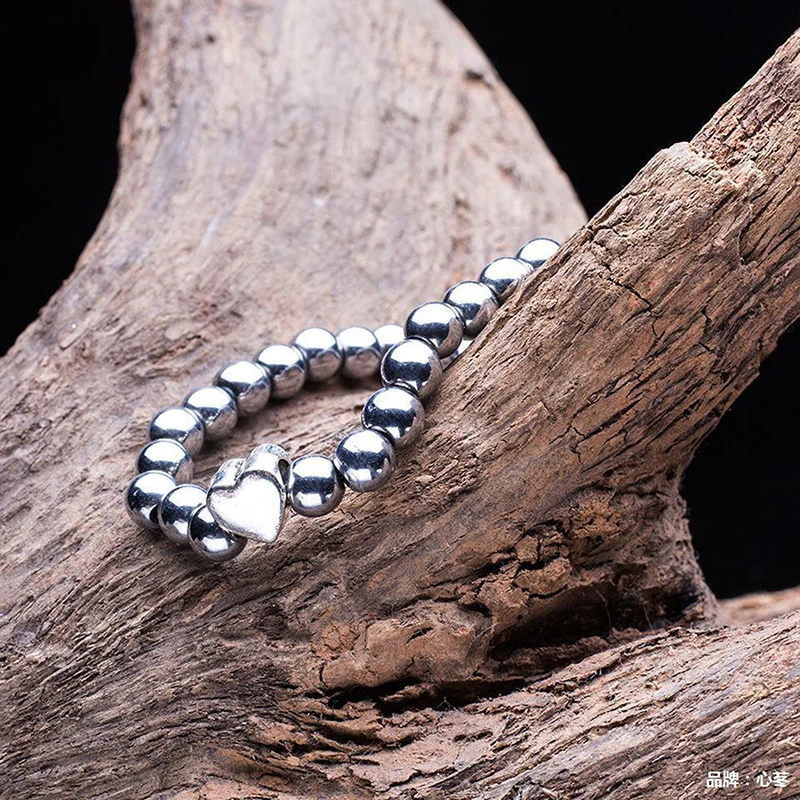 Natural Healing Power Hematite Stone Therapeutic Magnetic Macrame Bracelets Health Care Magnet Beads Bracelet | Украшения и