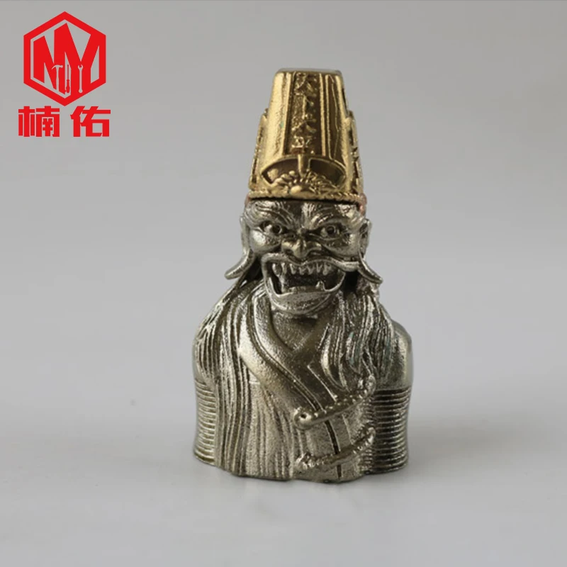 

Chinese Ghosts Black And White Impermanence Cartoon White Copper Knife Beads EDC Paracord Beads Flashlight