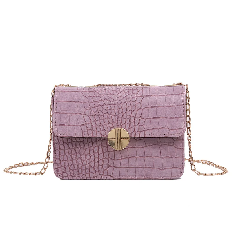 

Fashion women's bag 2021 new fashion PU portable shoulder chain diagonal small square bag