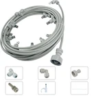 Наружная садовая система распыления низкого давления, система охлаждения с 6 мм быстросъемными латунными насадками, пластиковый адаптер 34 дюйма