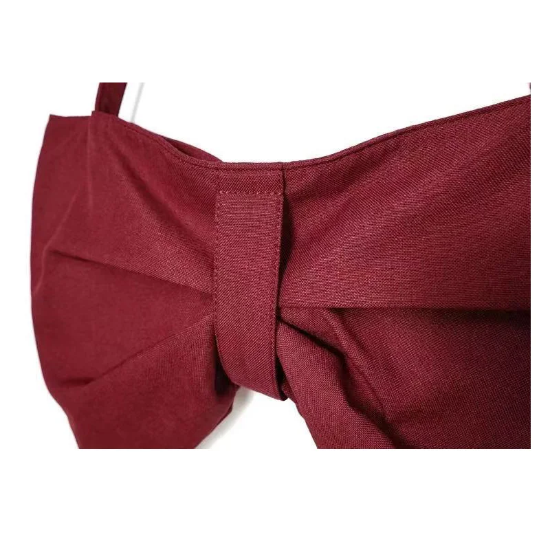 Холщовые дамские сумочки с бантом модная большая сумка через плечо повседневный