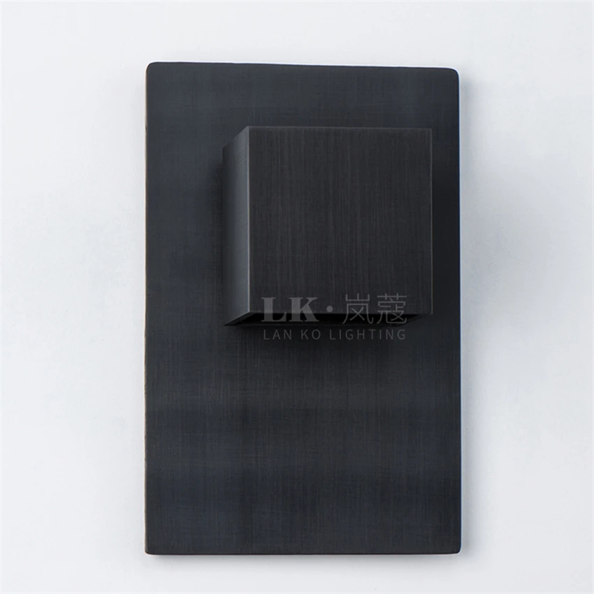 Miglior Post Modern Square Lampade Da Parete In Rame Di Lusso Retro Soggiorno Sfondo Camera Da Letto Comodino Corridoio Bar Applique Da Parete Illuminazione Luci