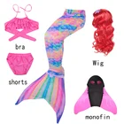 Купальник с хвостом русалки для девочек 3-12 лет