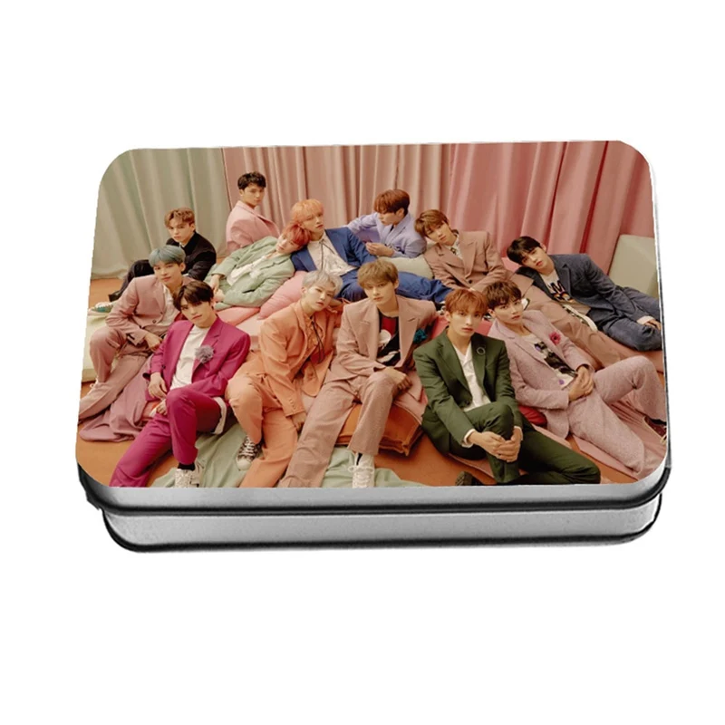 40 шт./компл. KPOP Seventeen Fallin цветочный альбом коллекция любовь буквы HD фото карты ПВХ