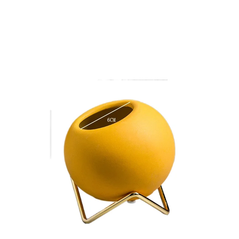 

Hot Nordic Style Ceramics Vase Flower Pot Mini Bottle Flower Basket Flower Vase Home Decoration Accessories Table Flower Vase