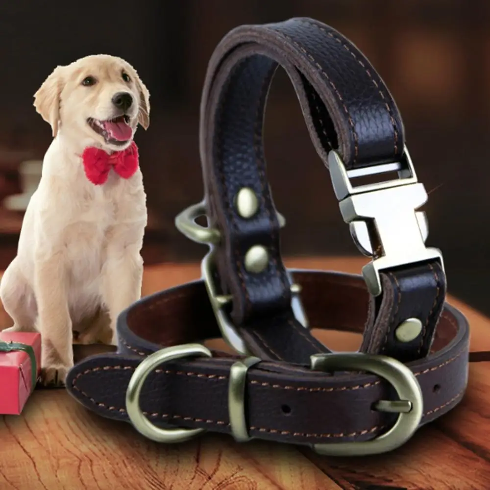 Индивидуальные Ошейники для собак из натуральной кожи ошейник с табличкой