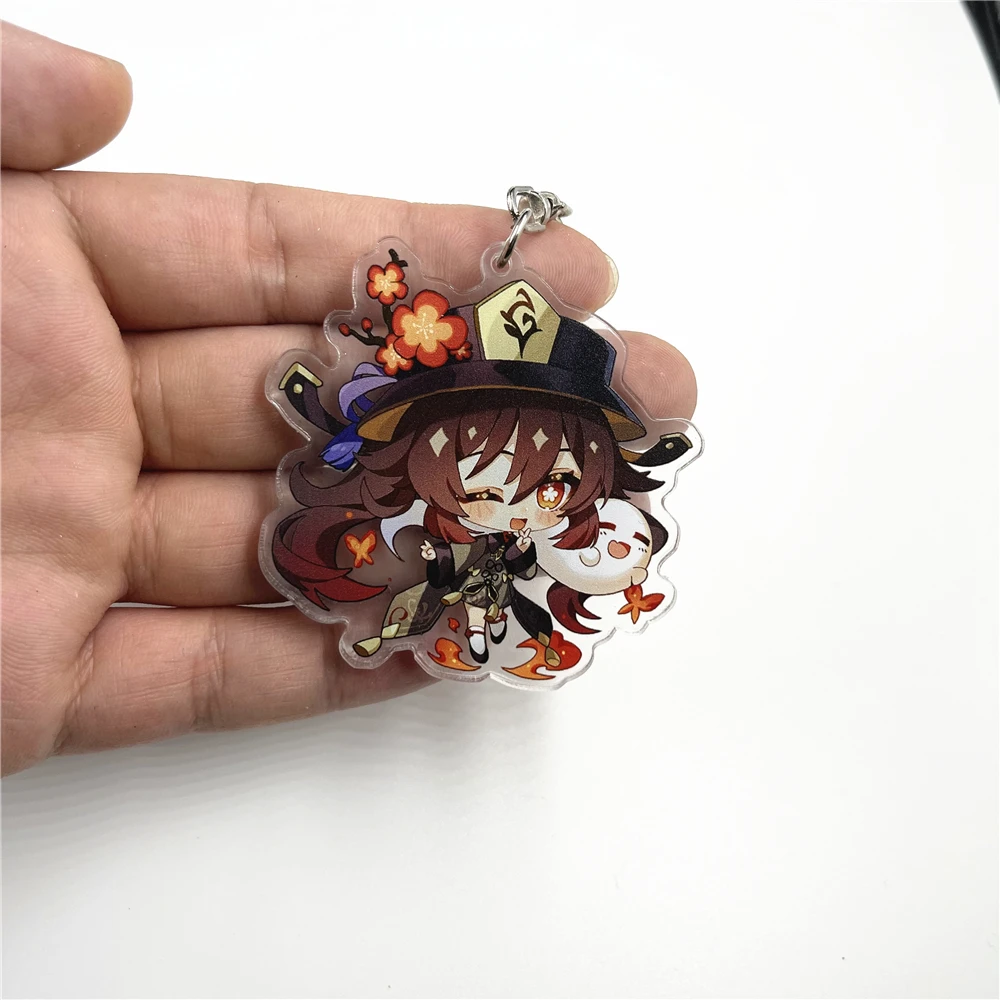 Брелок для ключей из акрила с двухсторонней подвеской брелок в стиле игры