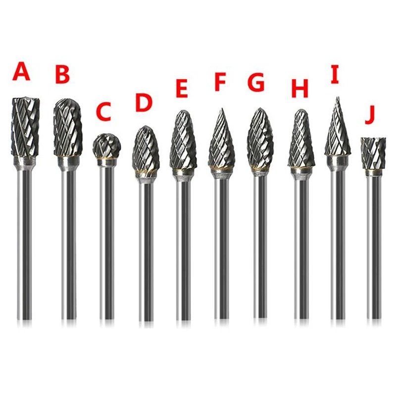 1/8" Shank Tungsten Carbide Milling Cutter Drill Bit Burr Do