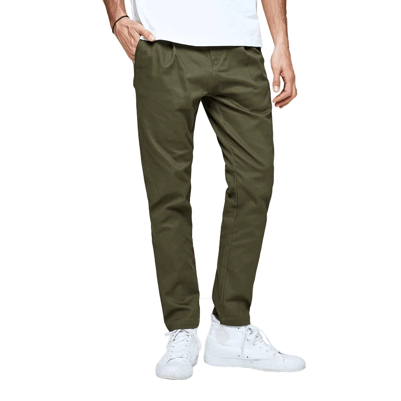 Мужские повседневные брюки KUEGOU из хлопка и спандекса Комбинезоны на весну