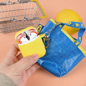 Чехол для Airpods 21, милый Роскошный кошелек для монет, силиконовый чехол для наушников Air pods Pro 3