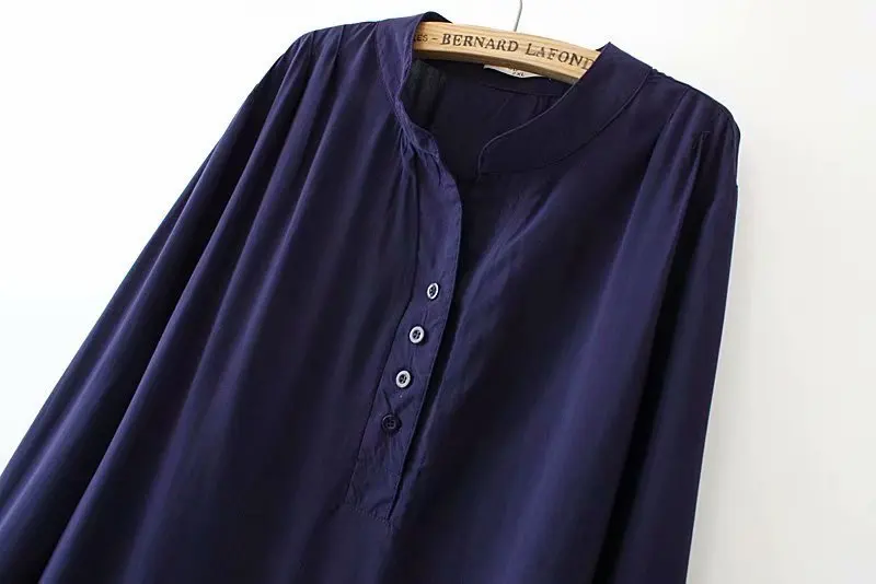 Женская Весенняя рубашка женские тонкие блузки топы из искусственного шелка с