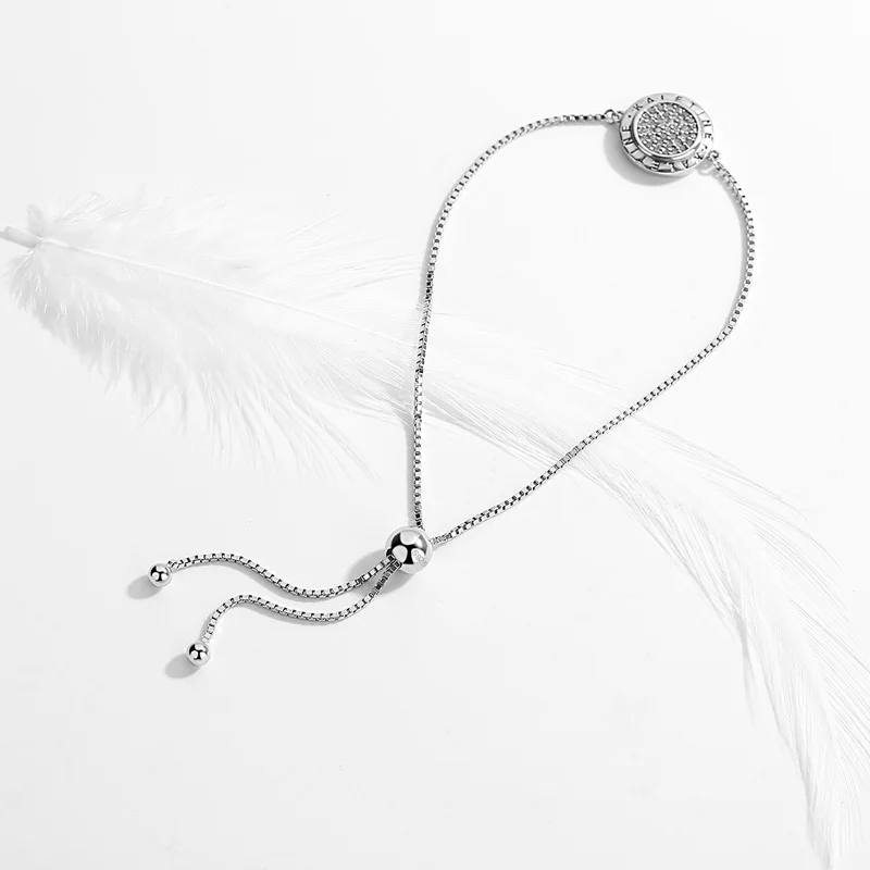 Мужские браслеты с буквенным принтом KALETINE круглые элегантные из стерлингового