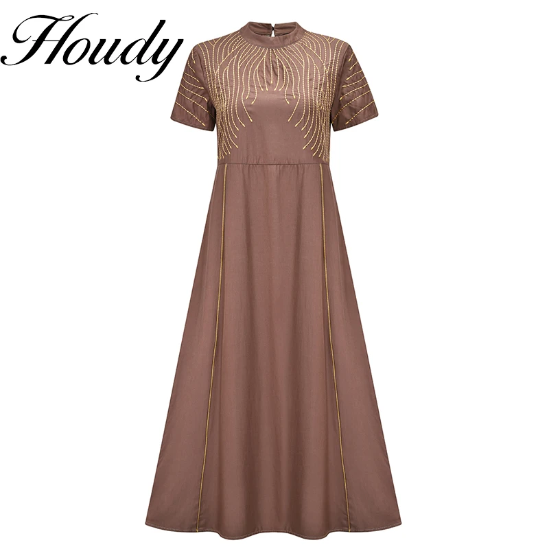 

Женское Хлопковое платье с цветочным принтом, элегантное ТРАПЕЦИЕВИДНОЕ праздничное платье с круглым вырезом и длинным рукавом, весна-лето