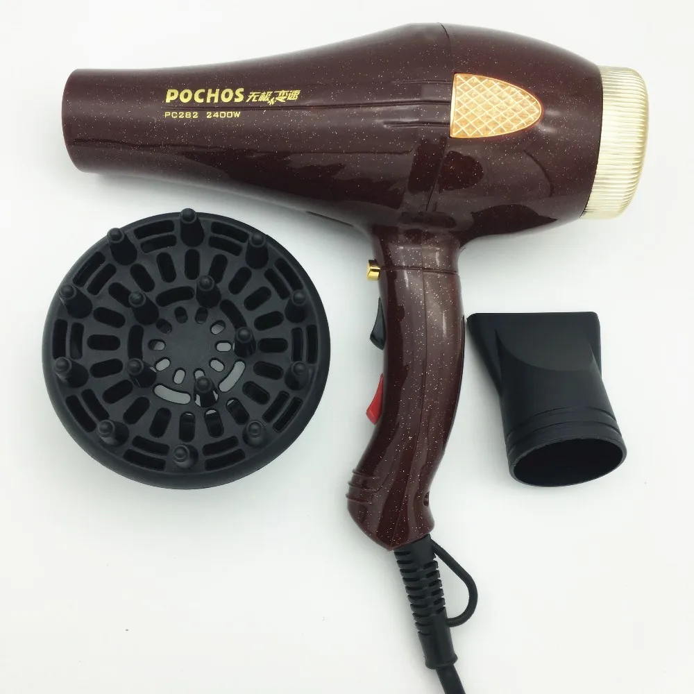 POCHOS Профессиональный электродвигатель переменного тока фен для волос 2400 Вт