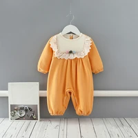 baby clothes winter baby romper newborn cotton long sleeve velvet baby jumpsuit infant jumpsuit yellow 0 2y