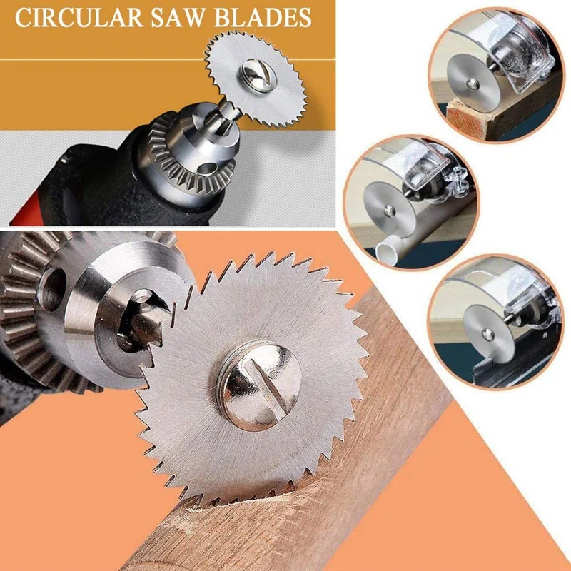 

31Pcs Cutting Discs for Dremel Rotary Tool Diamond Cutting Wheel and HSS Circular Saw Blades and Resin Cutting Wheels