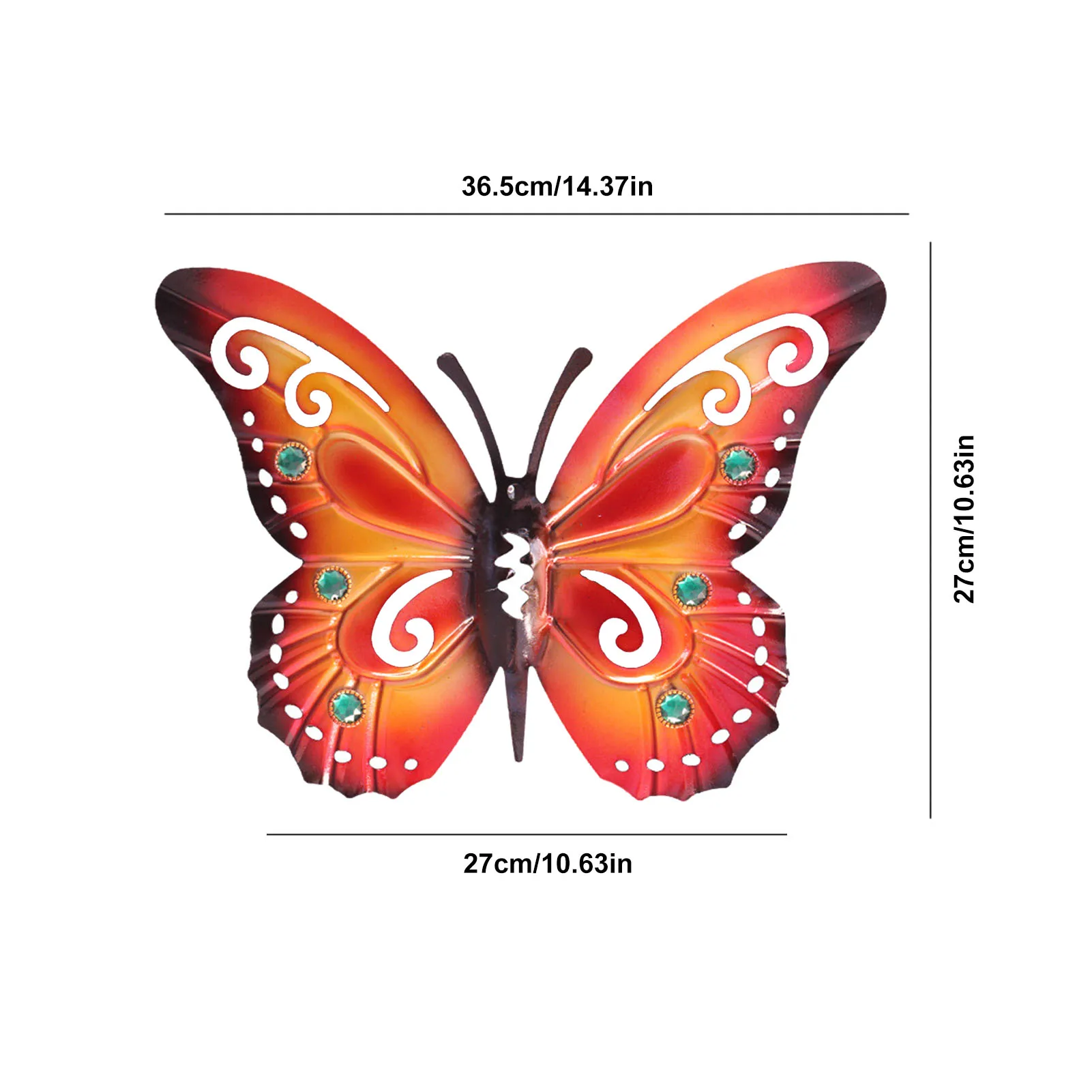 Металлическая садовая настенная Бабочка для украшения дома и улицы статуи