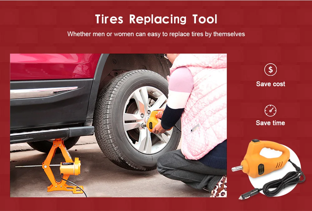 12В автомобильный подъемник гидравлический домкрат LED свет шины замена