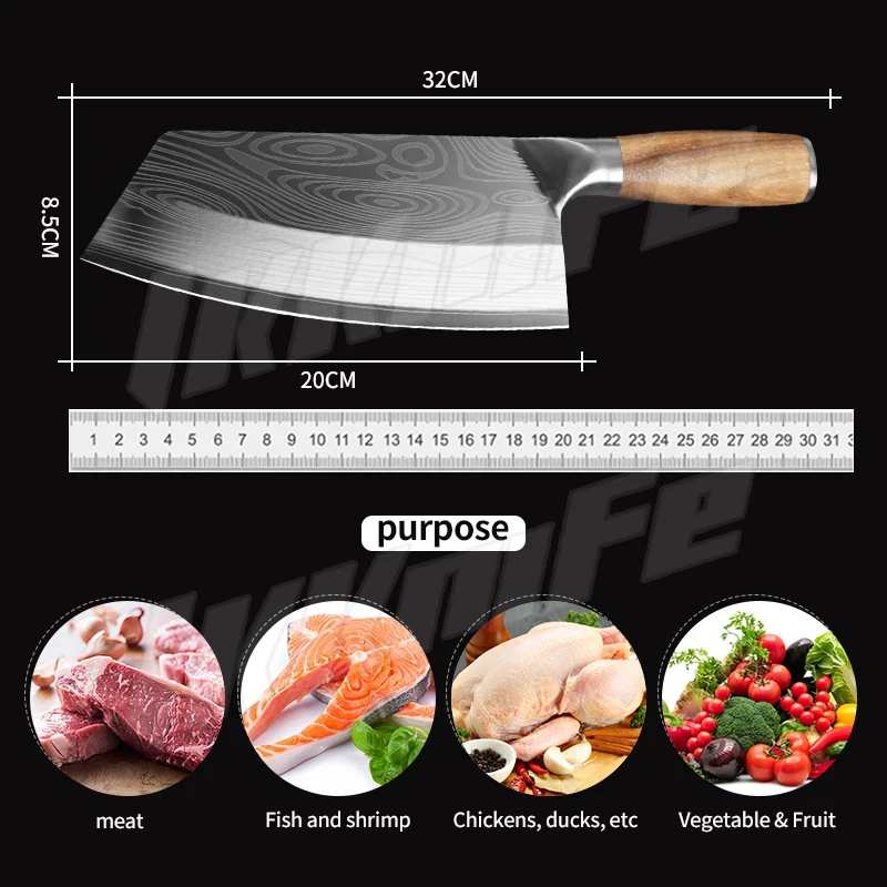 Кухонный нож шеф-повара из дамасской стали 8 дюймов |