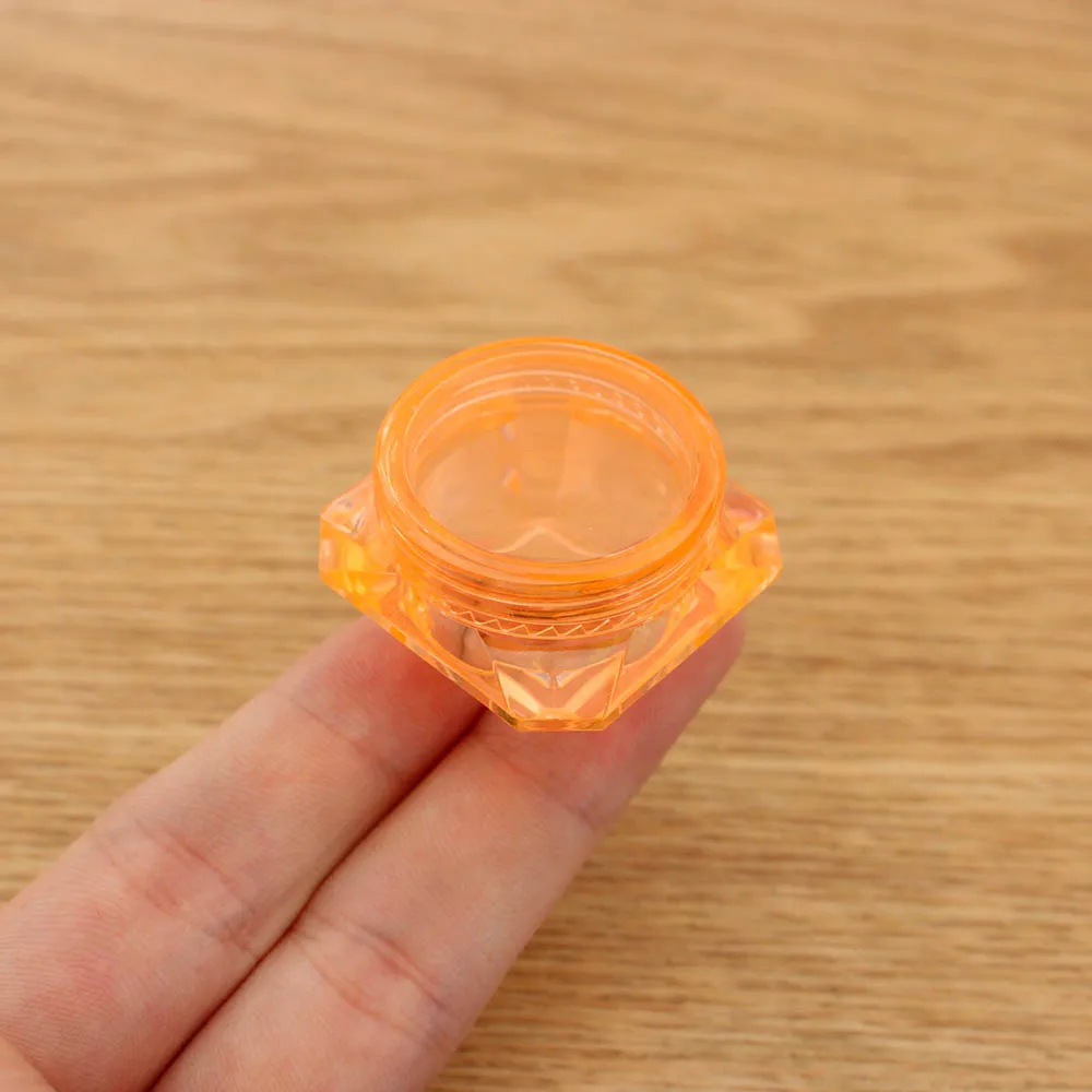 5g пустой Пластик набор кисточек для макияжа банку горшки смешанные Цвет алмаз