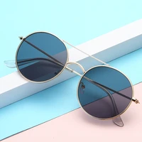 colorful lens sunglasses for women and men metal frame fashion eyewear retro punk zonnenbrillen dames uv400 luxury brand new